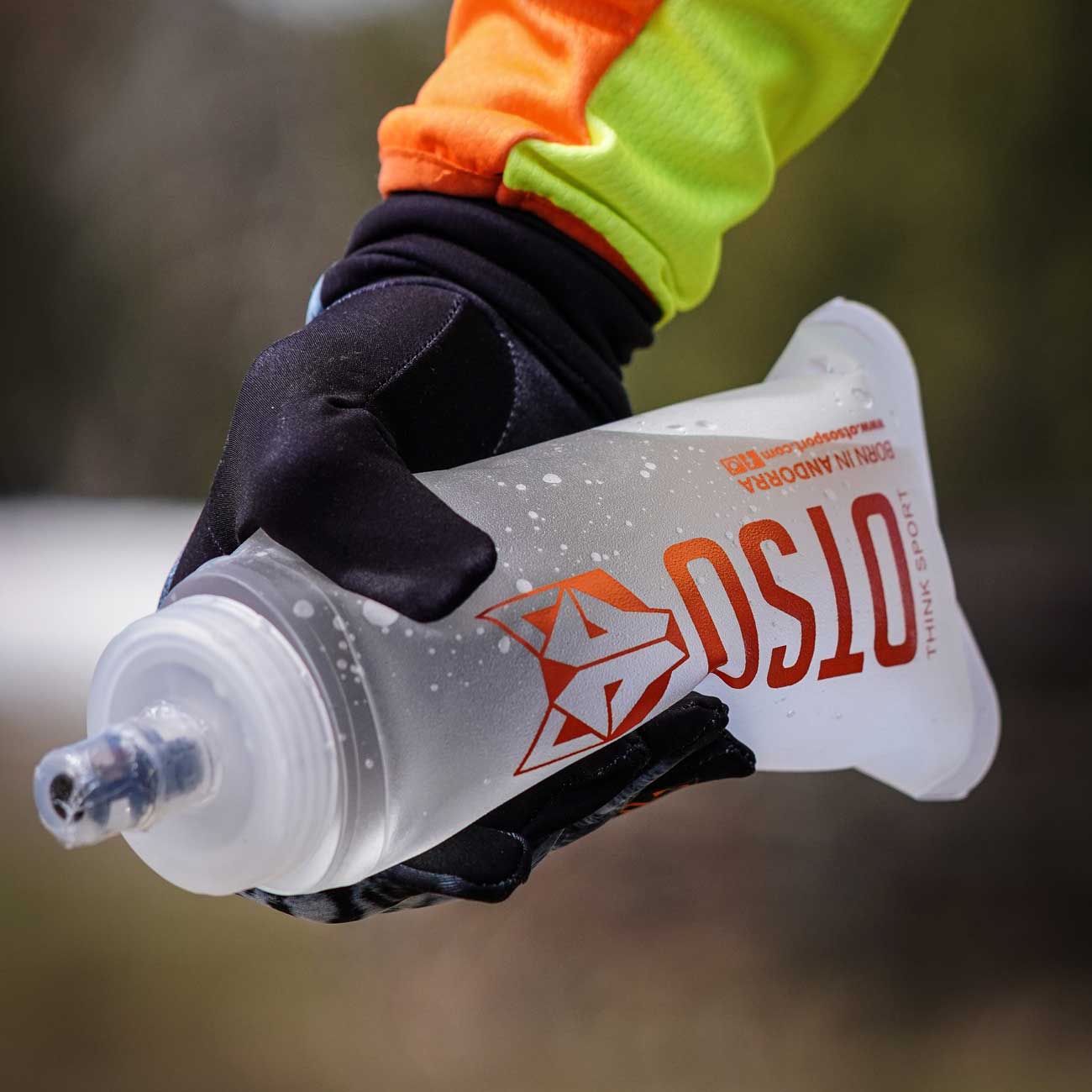 Borraccia Morbida Pieghevole UTOBEST Per Corsa E Trail, 250 Ml, TPU Senza BPA, Tappo A Morso, Arancione