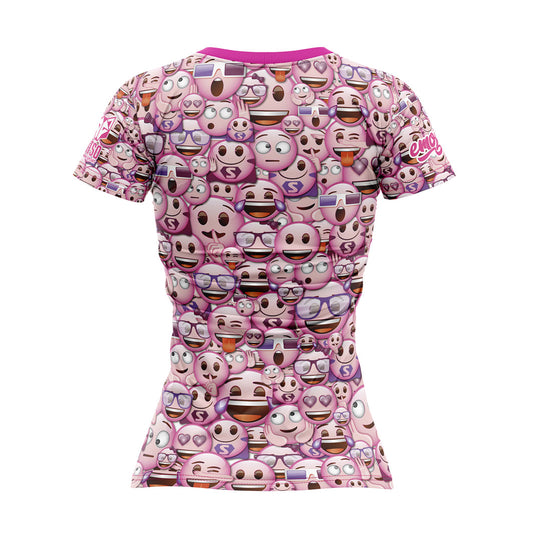 T-shirt manches courtes femme - Emoji Classic Pink (Outlet)
