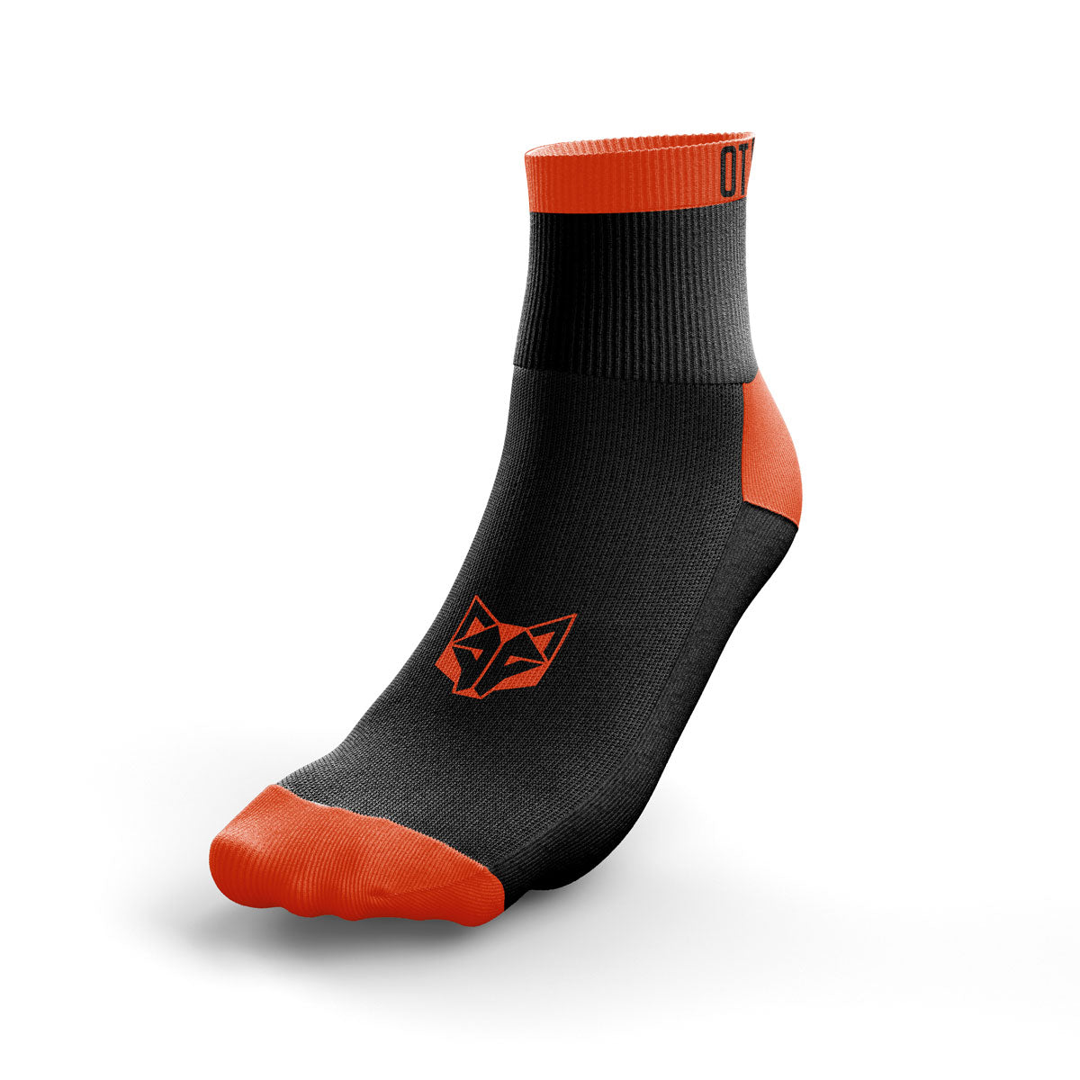 OTSO Low Running Socks - Black and Orange