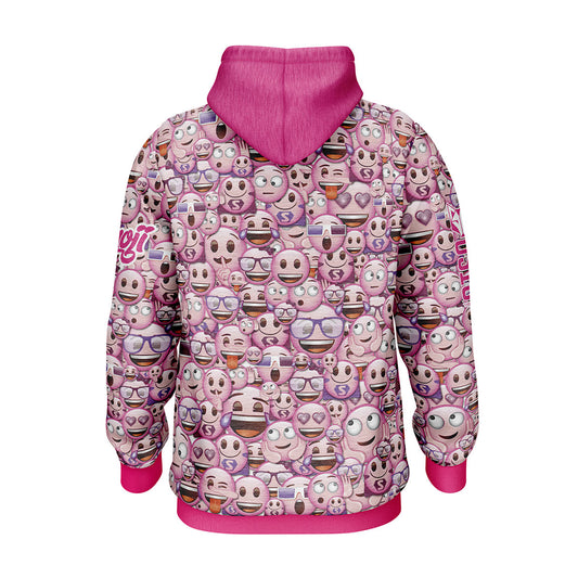 Sweat à capuche - Emoji Classic Pink (Outlet)
