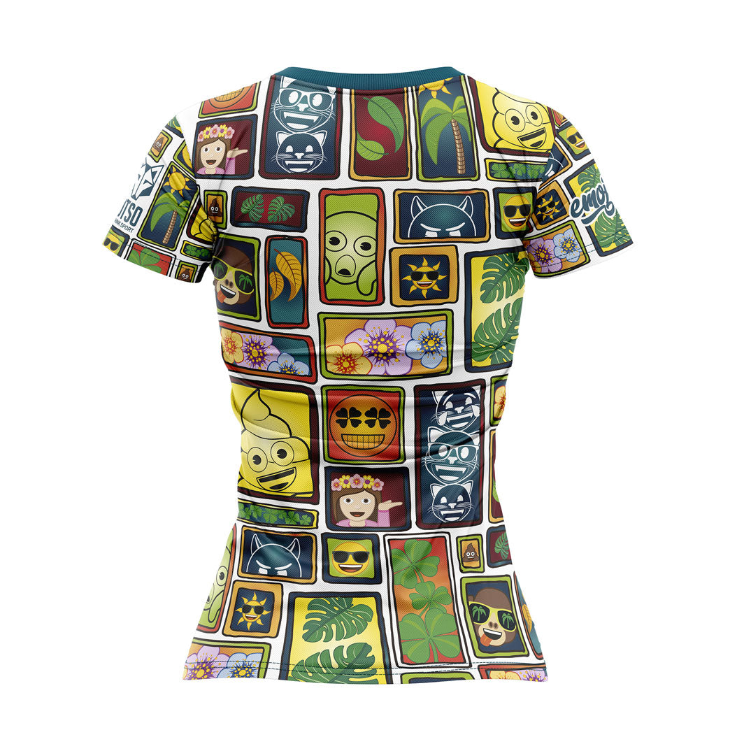 Camiseta manga curta mulher - Retrato Emoji (Outlet)