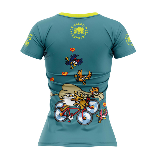 Camiseta manga corta mujer - Kukuxumusu Bike