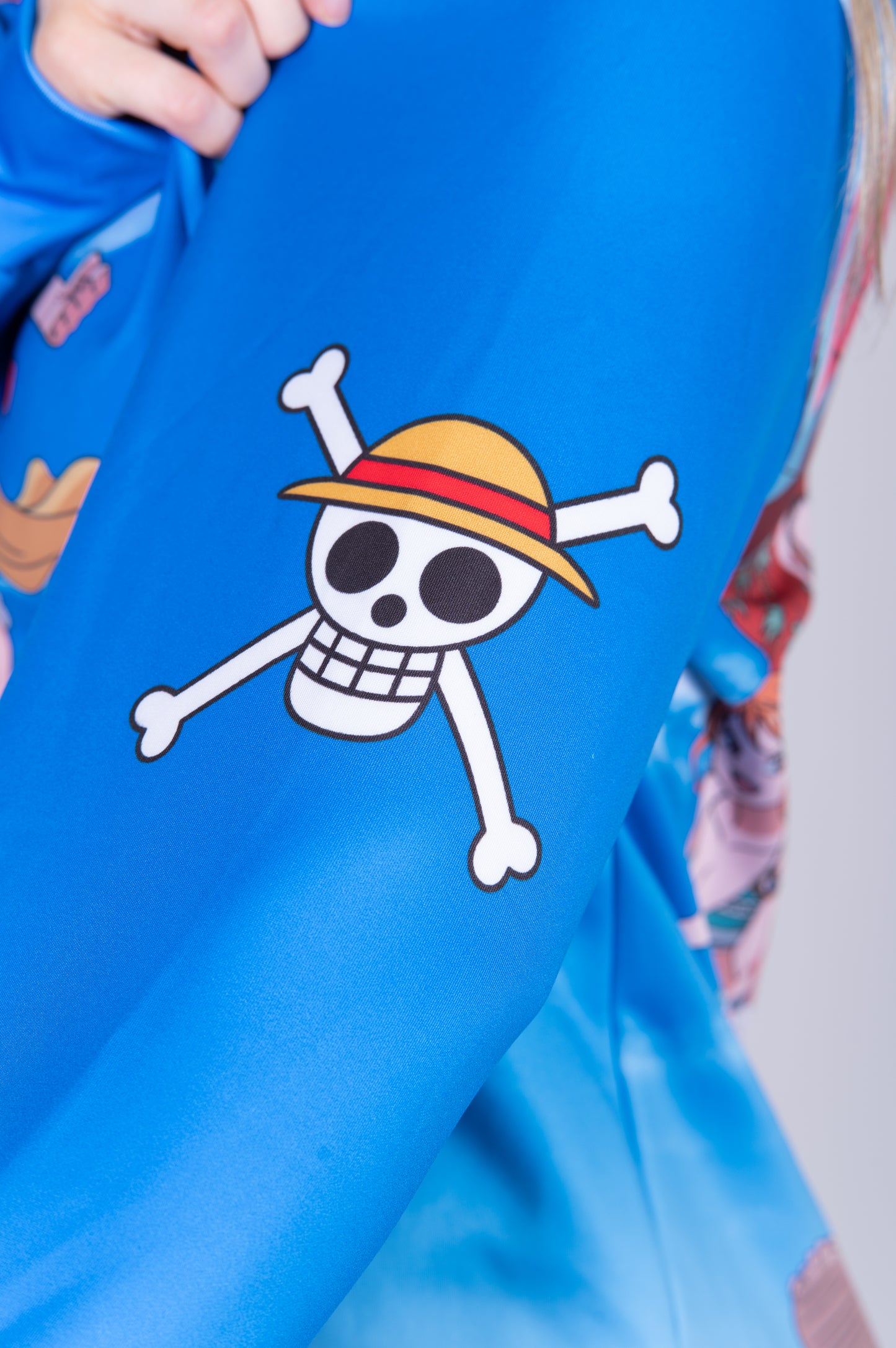 Sudadera - One piece fishman luffy and the crew blue