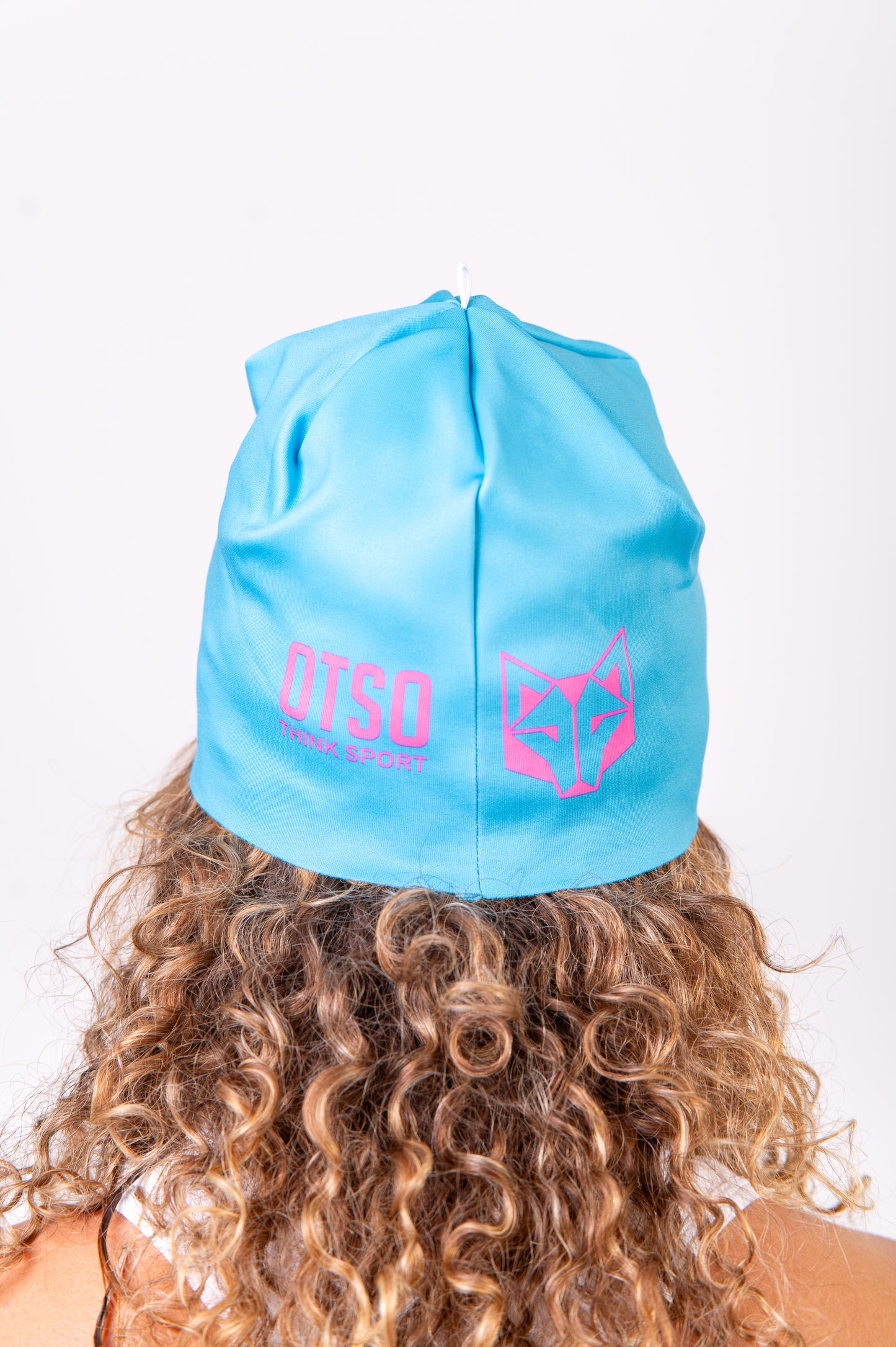 Gorro - Light Blue & Fluo Pink