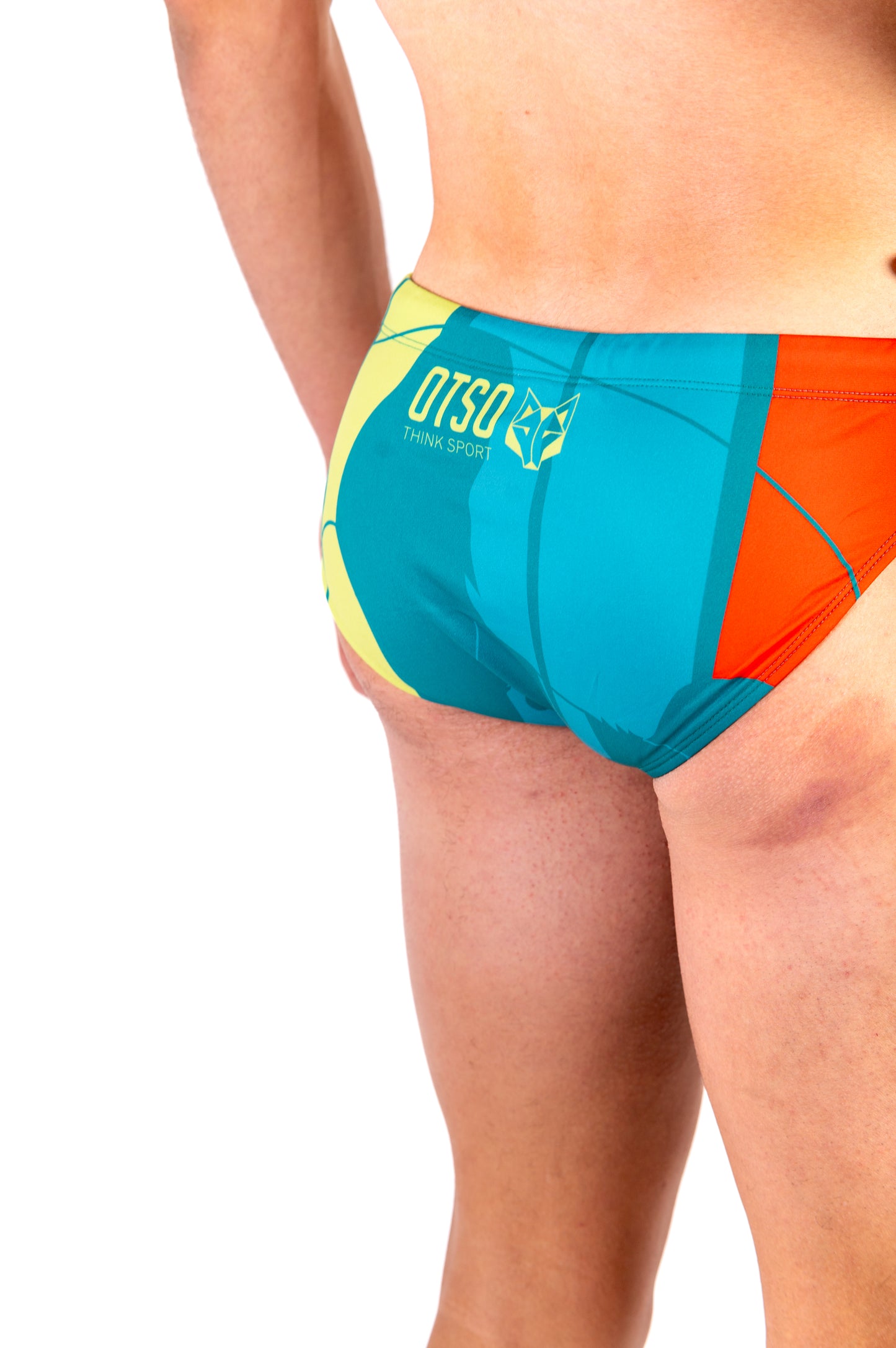 Men's Slip Swimsuit - Emoji Panda