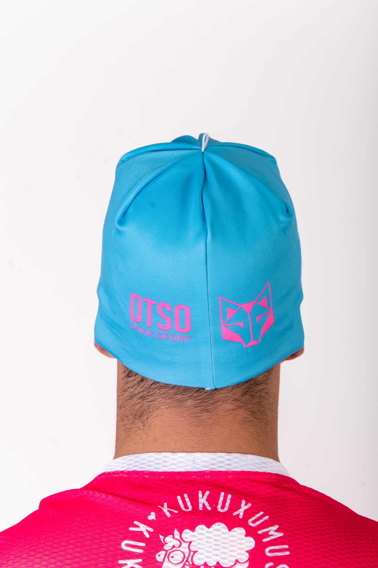 Gorro - Light Blue & Fluo Pink