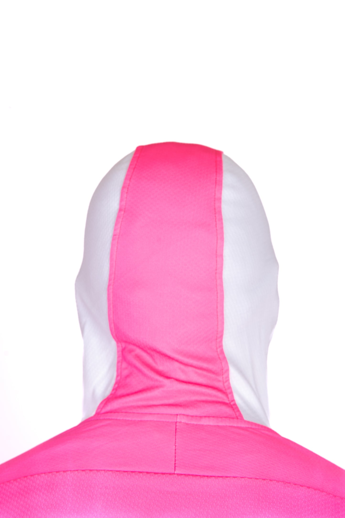 Unisex sport hoodie - Fluo Pink & White