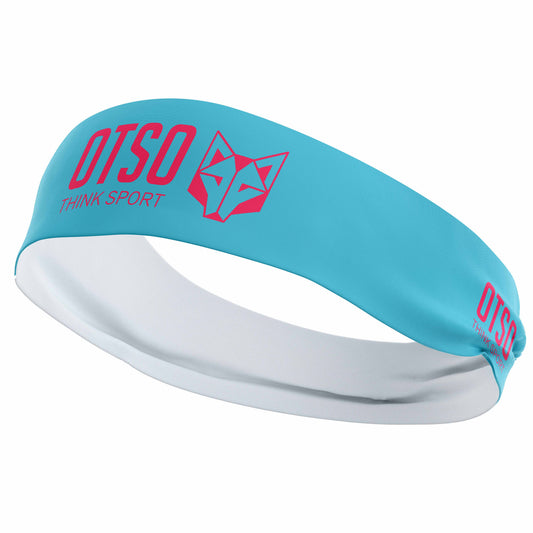 Cinta de cabeza - OTSO Sport Light Blue / Fluo Pink