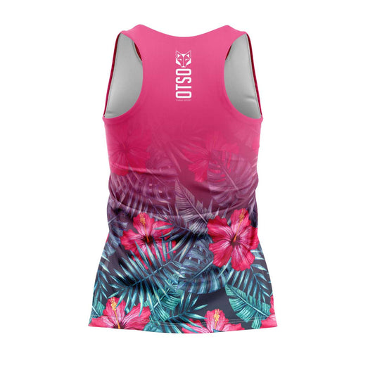 Camiseta sin mangas mujer - Tropical