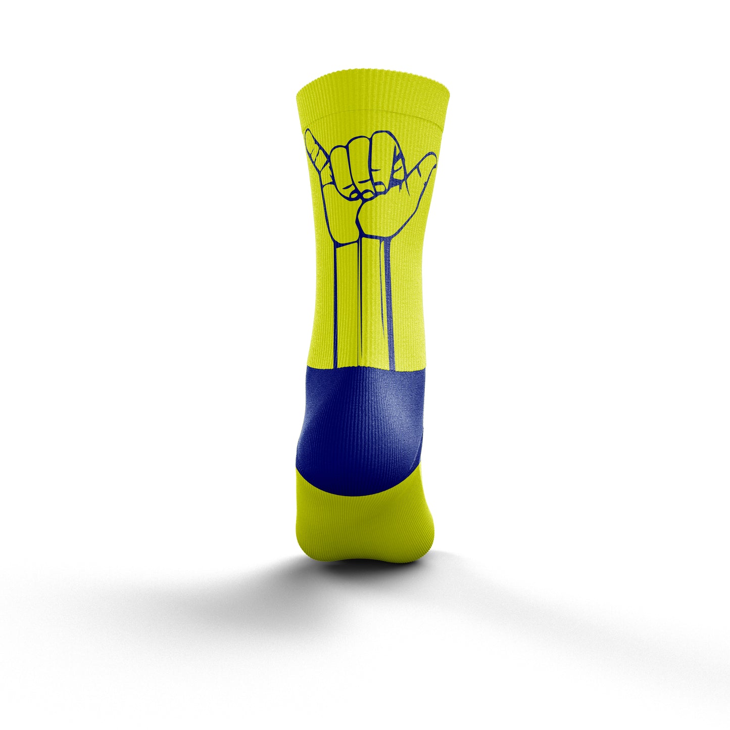 Multisport Medium Cut Socks - Flooow fluo yellow & electric blue