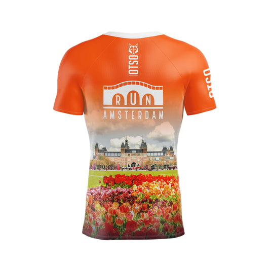 Camiseta manga corta hombre - Run Ámsterdam 2024 (Outlet)