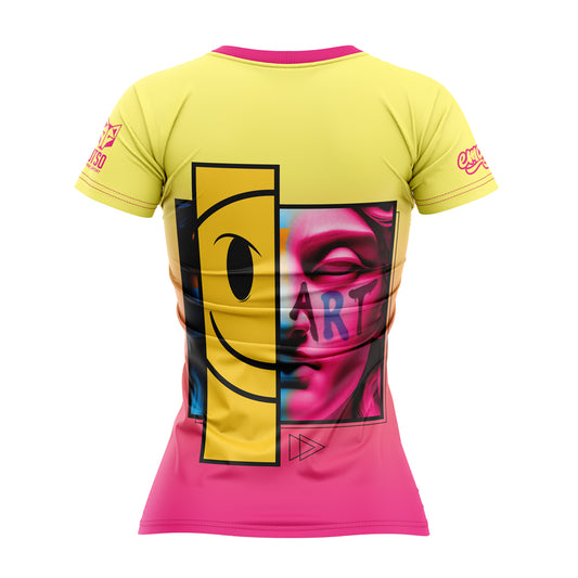 Camiseta manga corta mujer - Emoji Glow-Up (Outlet)