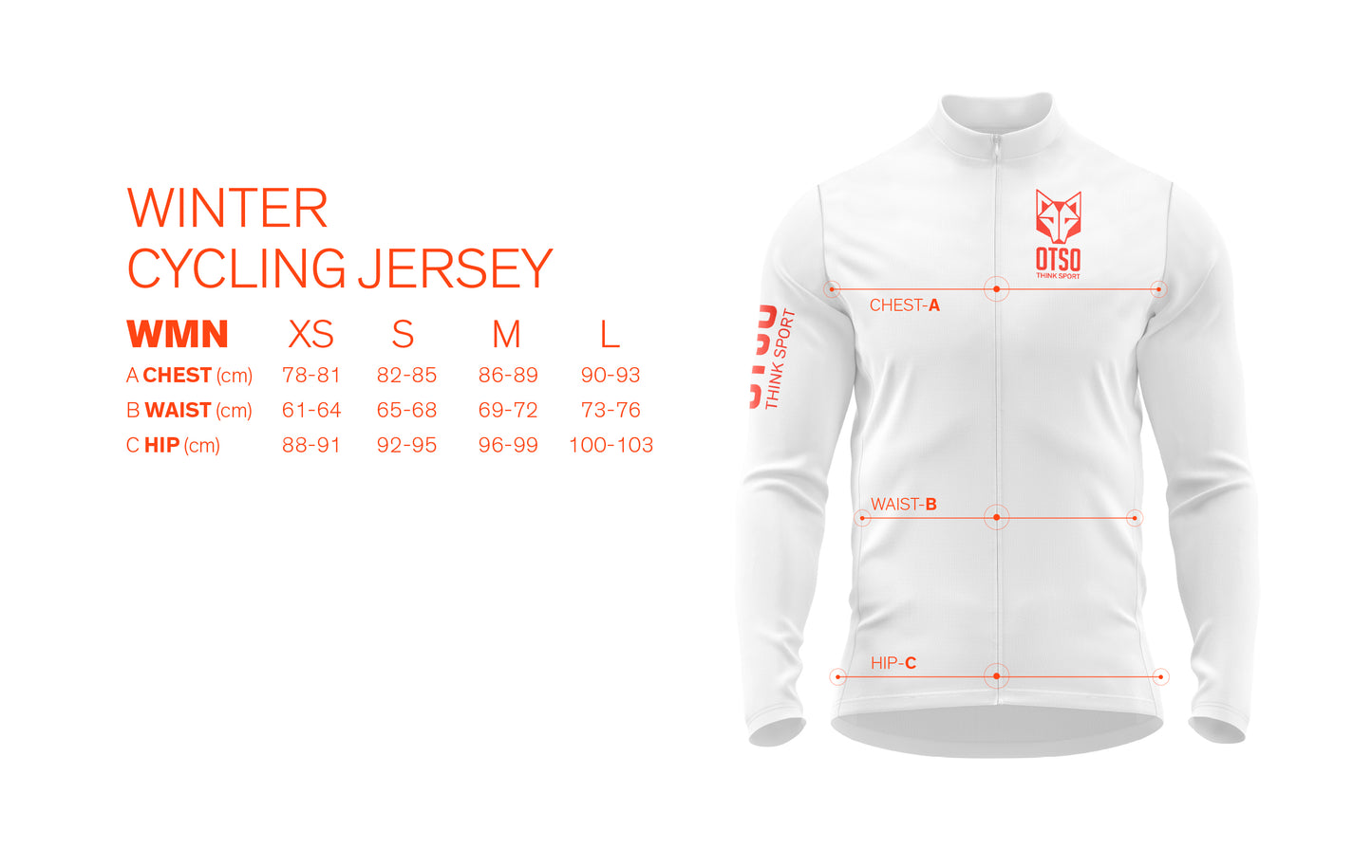 Women's long sleeve winter cycling jersey - Black