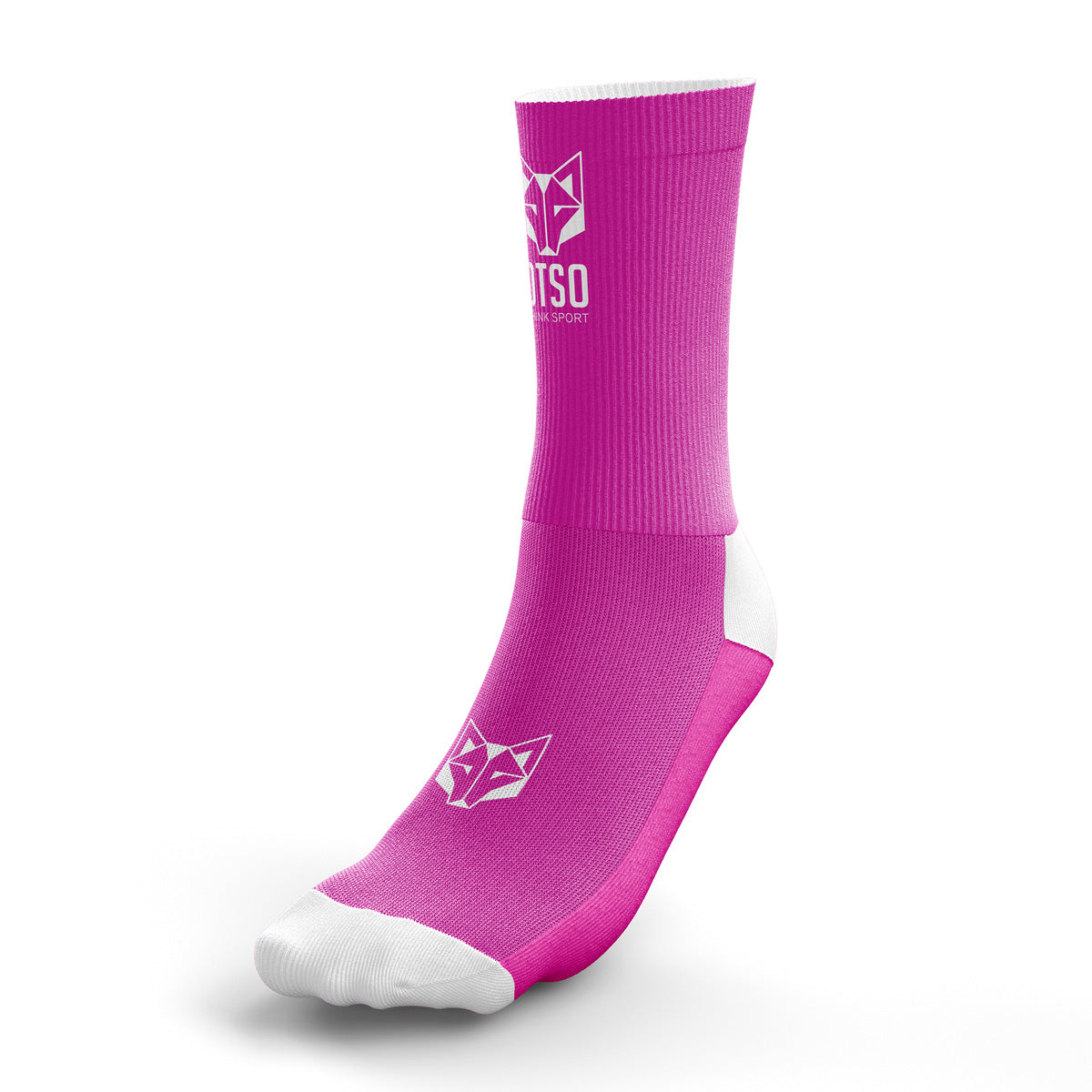 On Calcetines Running Mujer - Performance Mid - Rose & Flamingo
