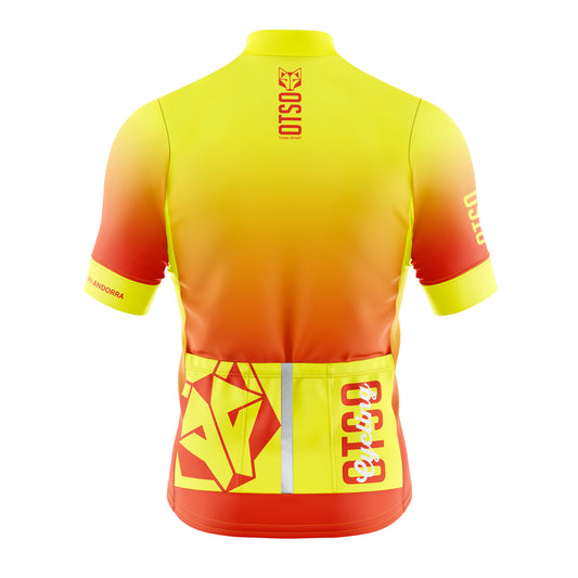 Maillot de cyclisme manches courtes homme - Fluo Orange (Outlet)