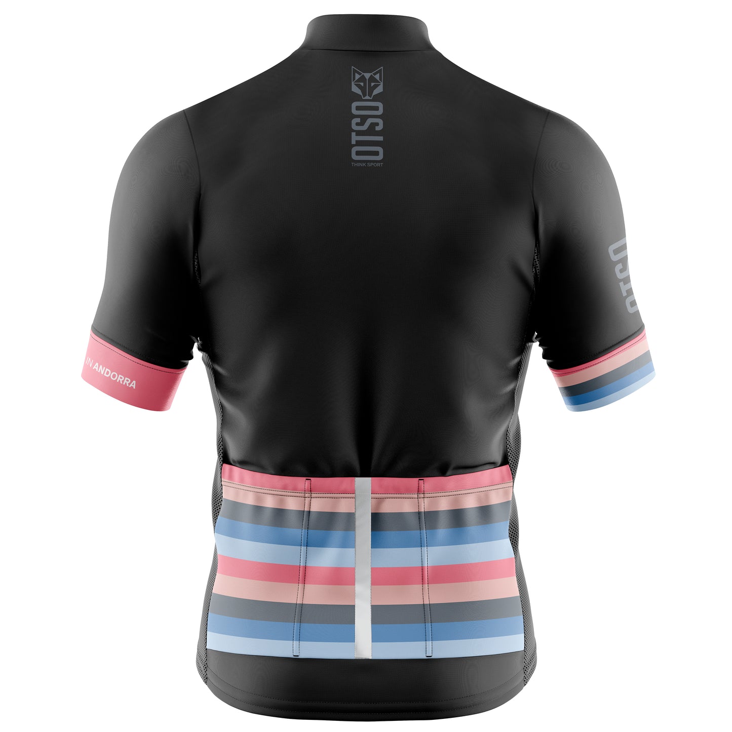 Women's Short Sleeve Cycling Jersey - Stripes Black (Outlet)