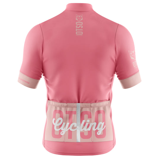 Women's Short Sleeve Cycling Jersey - OTSO Coral Pink (Outlet)