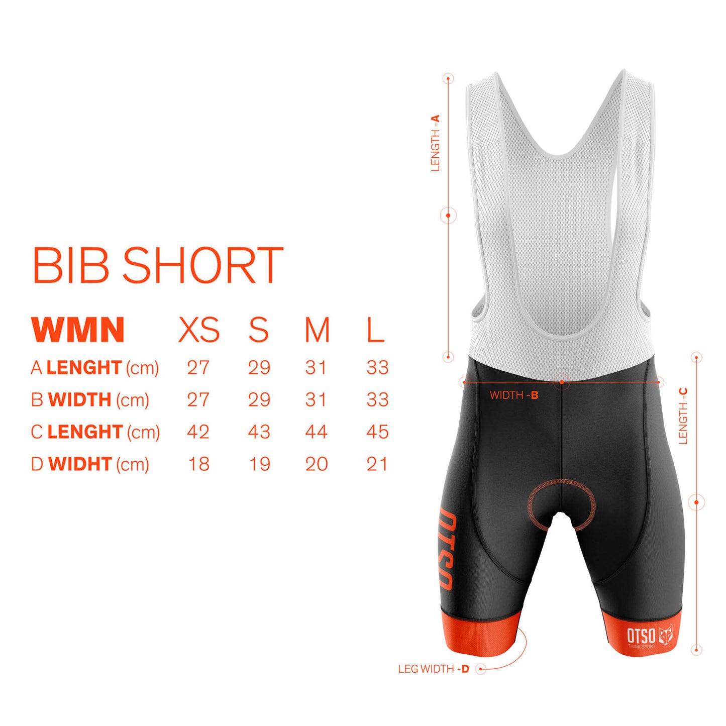 Women's Cycling Shorts - Fluo Orange (Outlet)