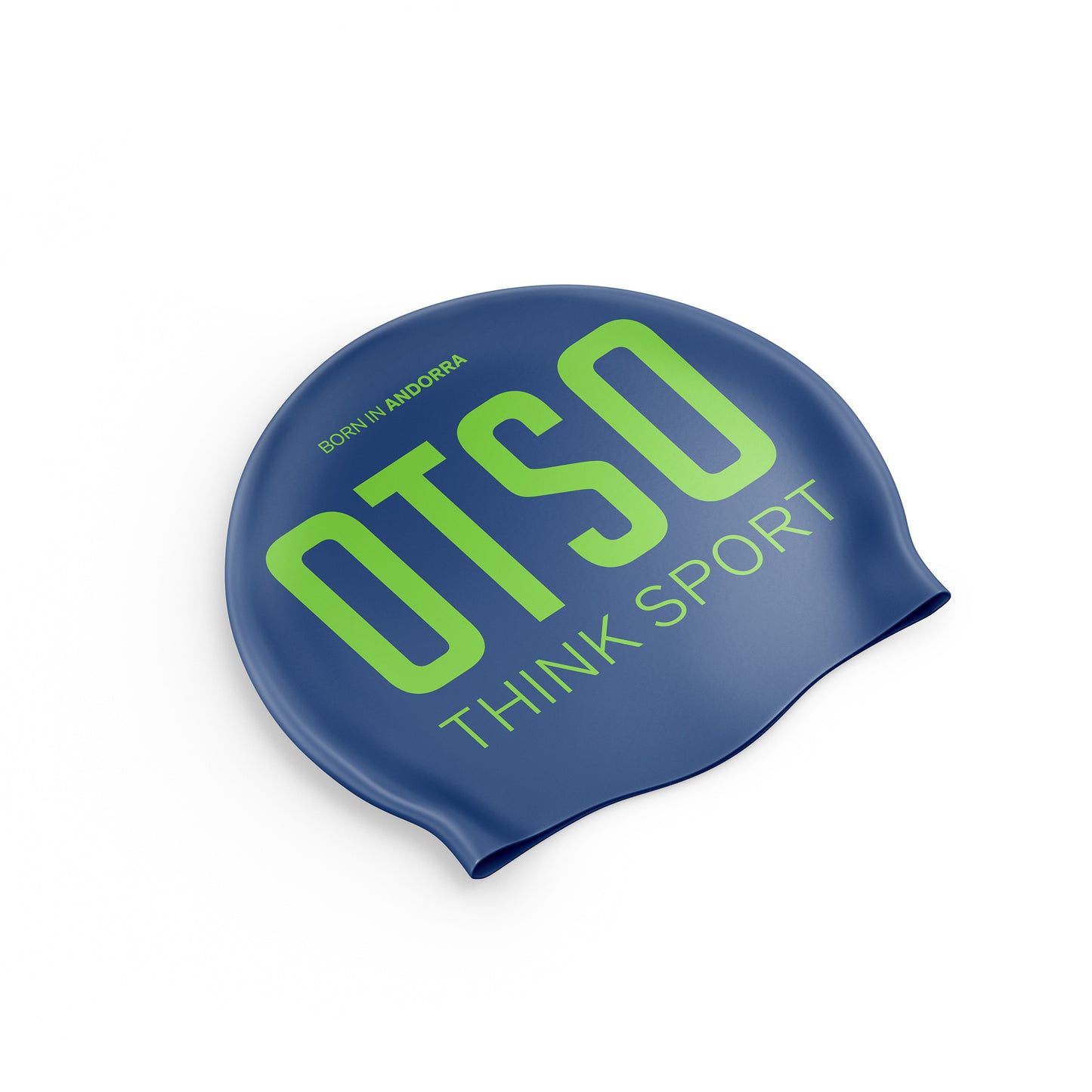 Swimming Cap - Electric Blue & Fluo Green