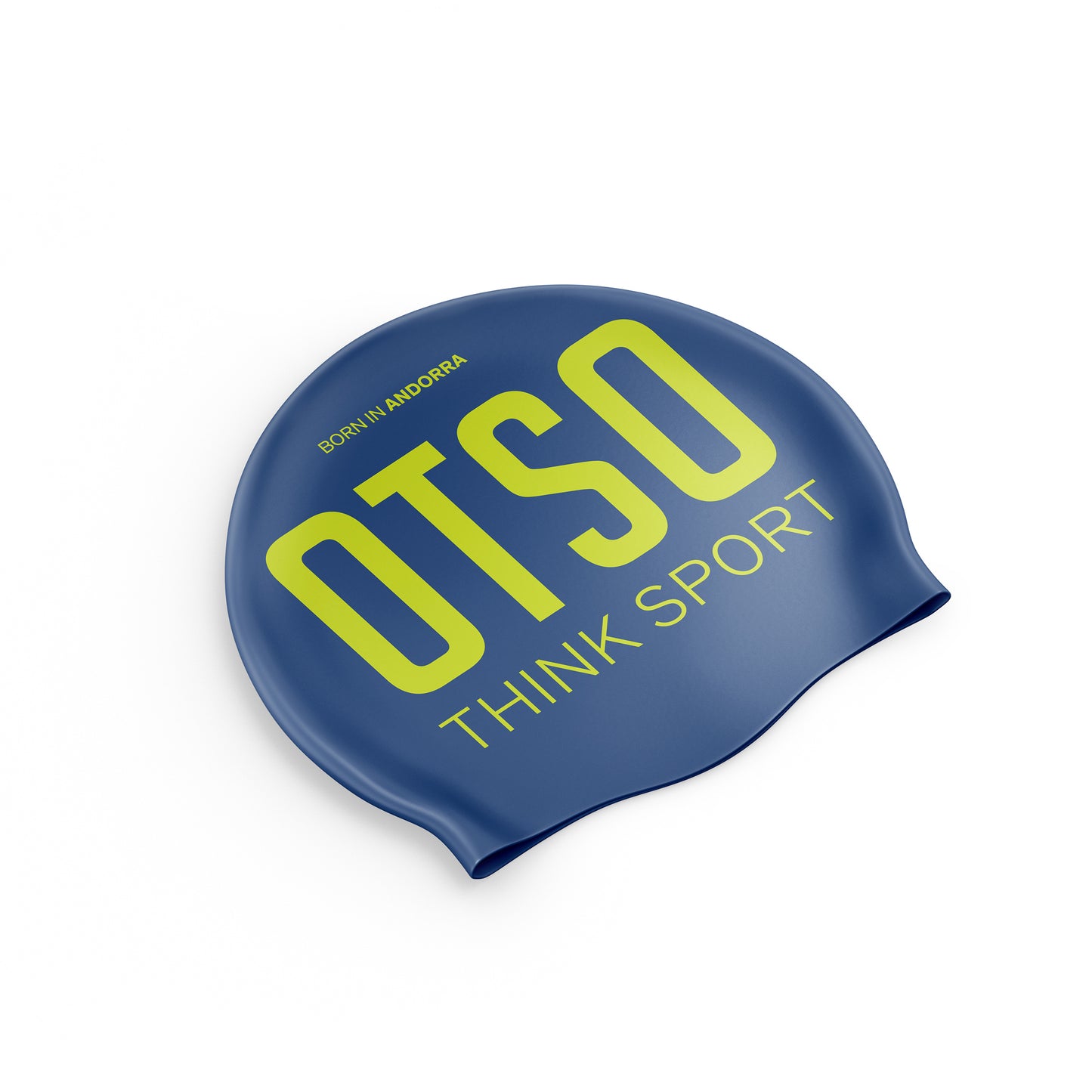 Swimming Cap - Electric Blue & Fluo Yellow