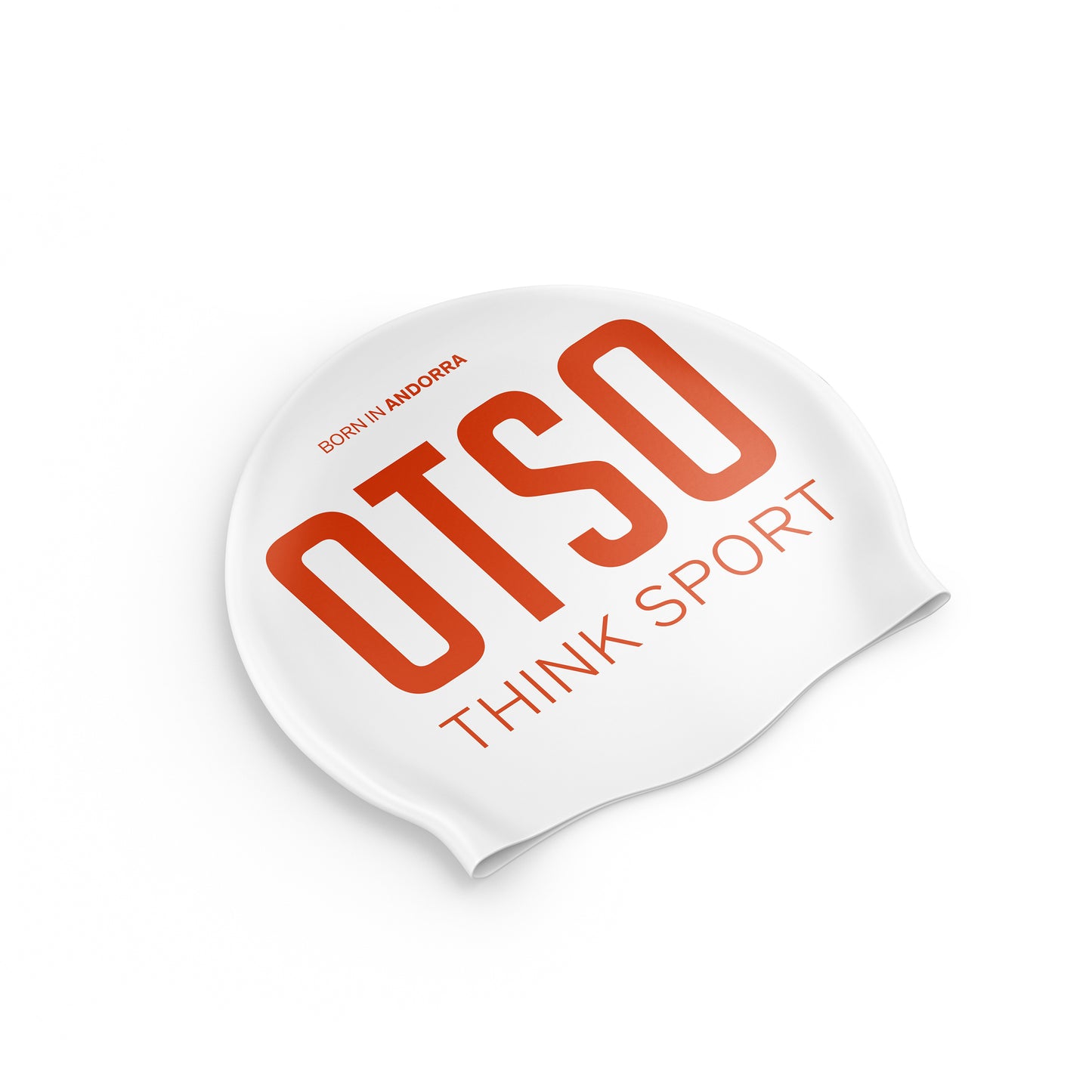 Cappello da nuoto - Bianco e Arancione Fluo