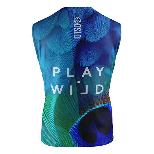 T-shirt de padel sans manches homme - Blue Birds (Outlet)