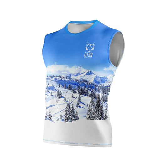 Camiseta sin mangas hombre - Snow Forest