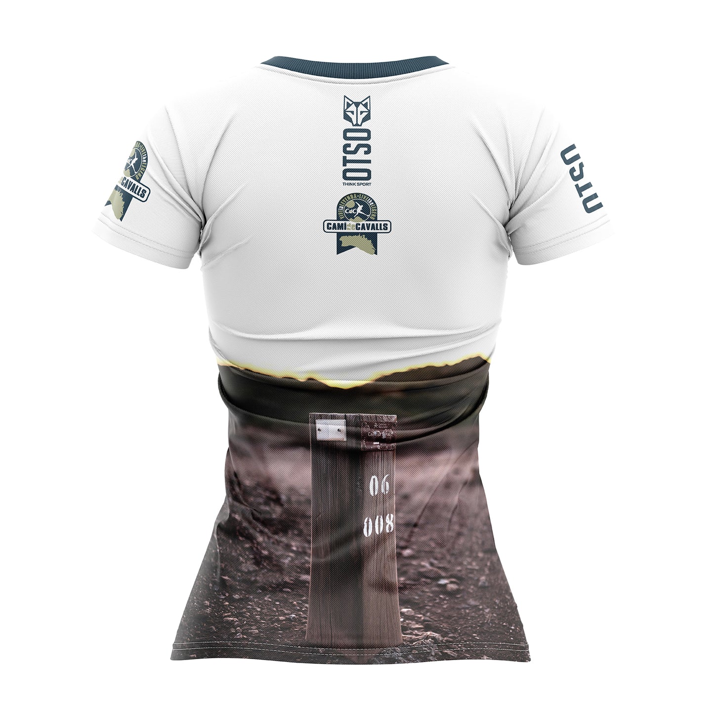 Camiseta feminina de manga curta Menorca CDC Fita (Outlet)