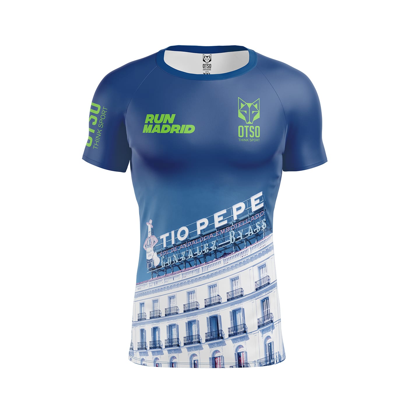OTSO Camiseta Técnica Running Hombre Corta - Run Madrid Tio Pepe