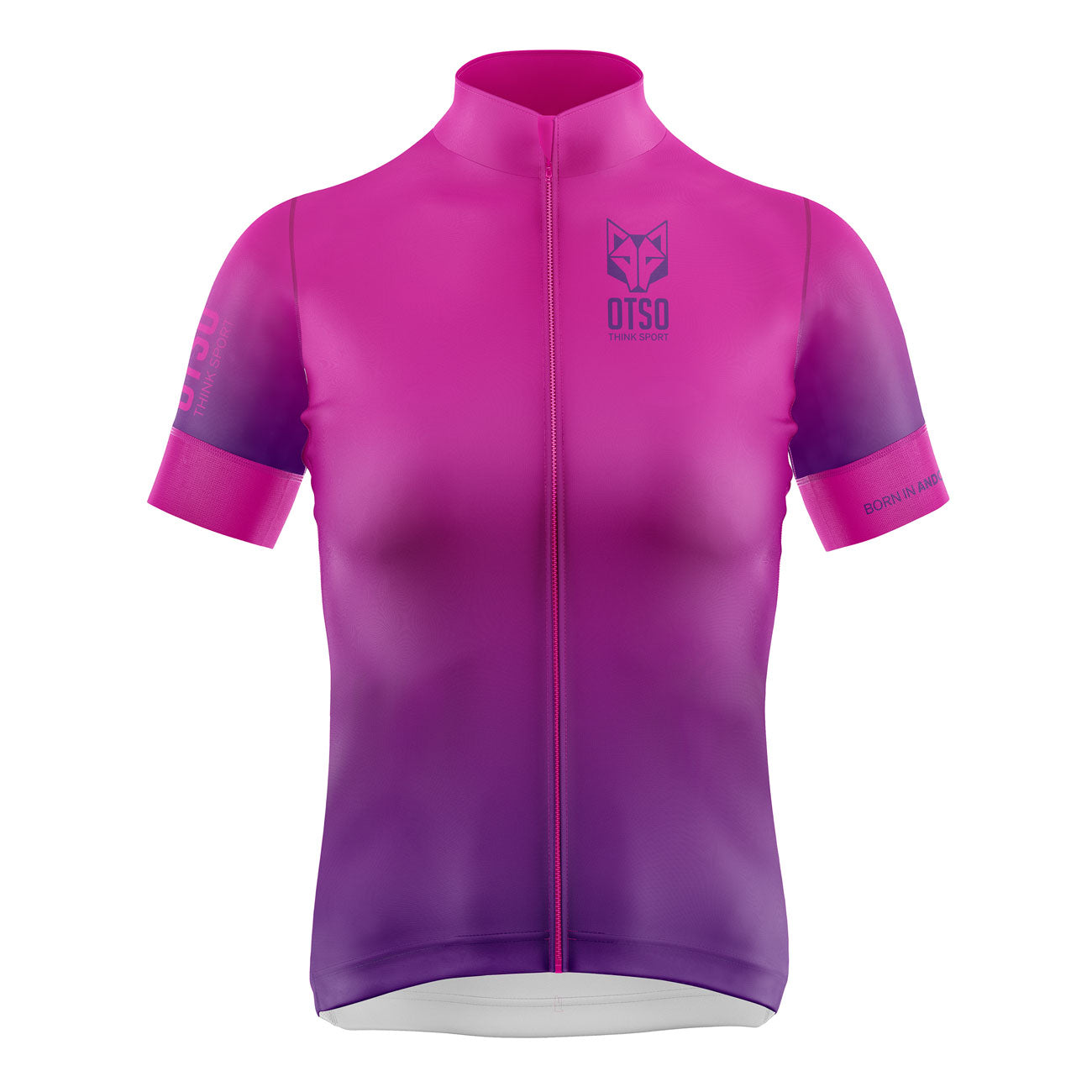 RAYAS Ladies Short Sleeve Cycling Jersey (Purple/Pink)