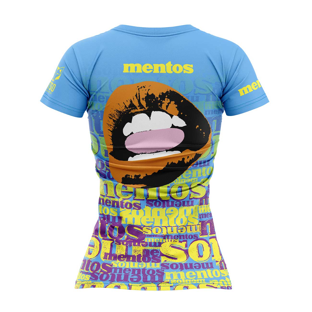 Camiseta feminina de manga curta Mentos Mouth (Outlet)