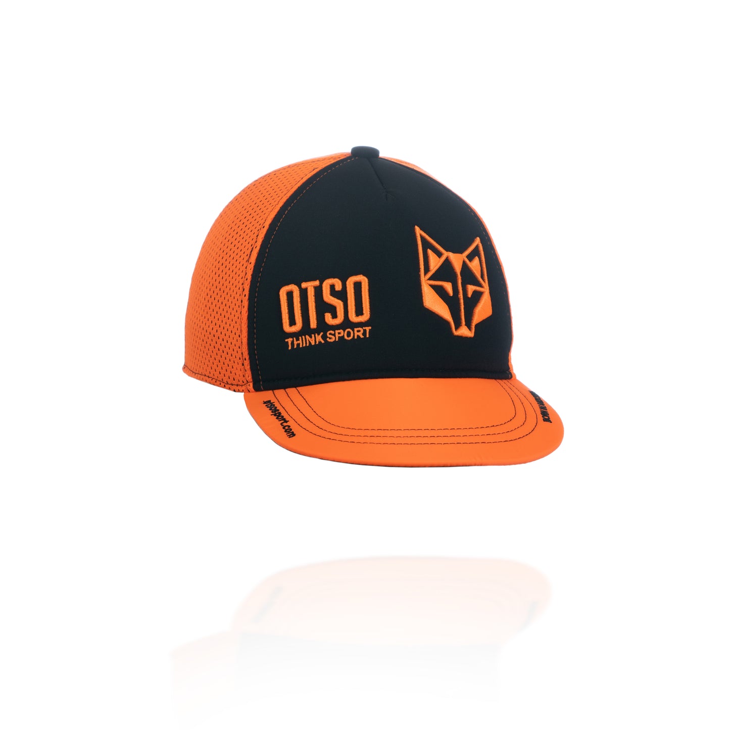 Snapback Cap - Black & Fluo Orange