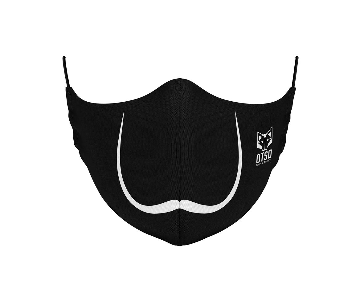 Ulejlighed så meget tavle Face Mask Mustache Black - Otso – OTSO
