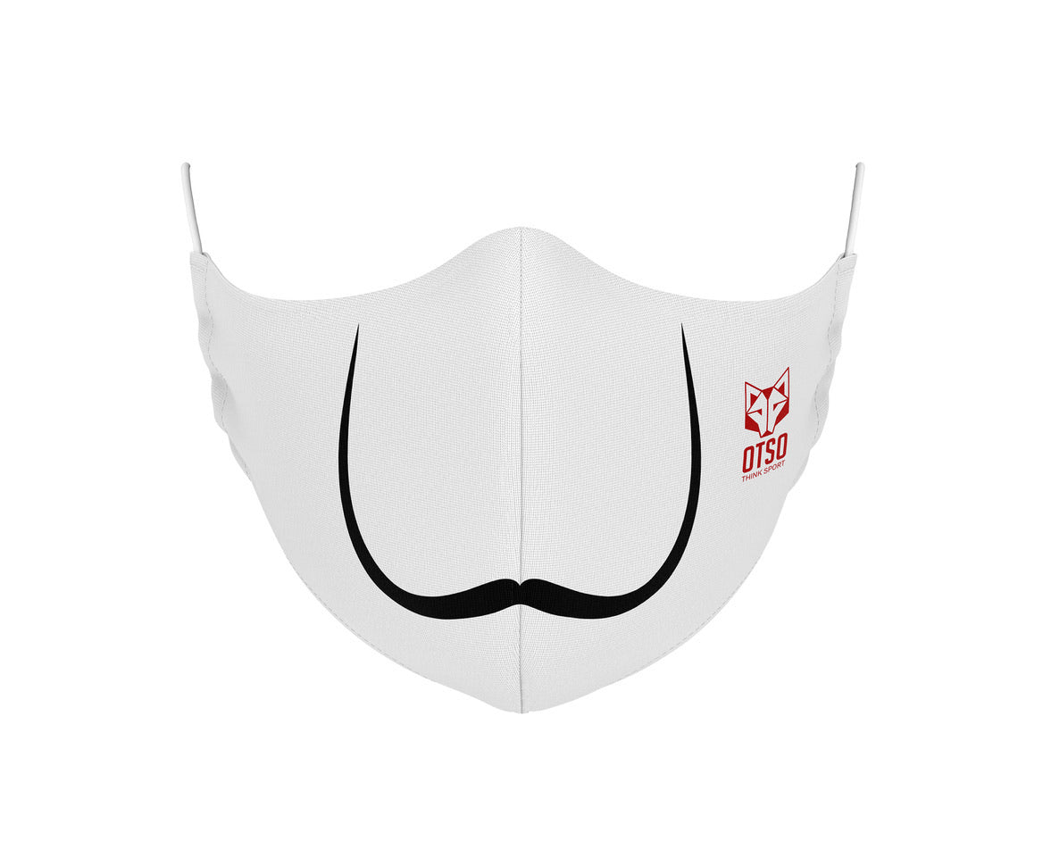 Moustache White Mask (Outlet)