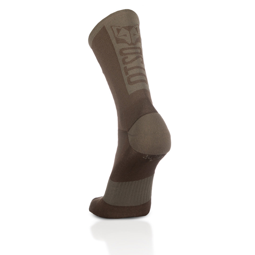 Calcetines de Ciclismo High Cut - Coffee & Gold (Outlet)
