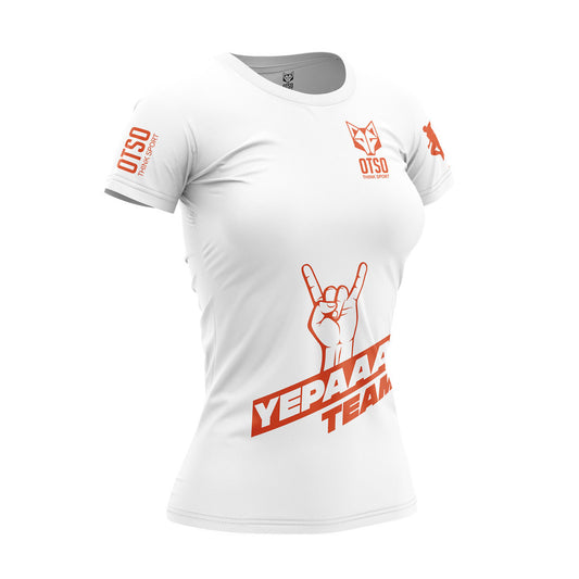Women's Short Sleeve T-shirt Yepaaa White