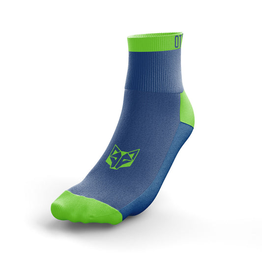 Electric Blue & Fluo Green Low Cut Multisport Socks