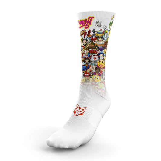 Funny Socks - Emoji Big Wave