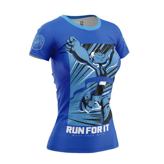 Women's Short Sleeve T-shirt - Popeye Run For It