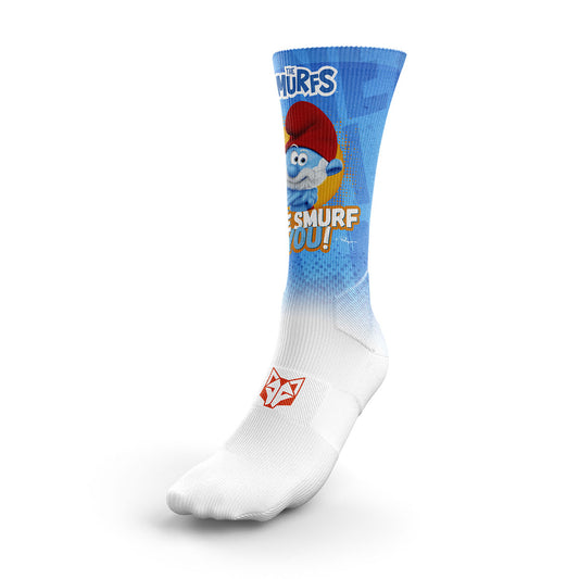 Funny Socks High Cut We Smurf You!