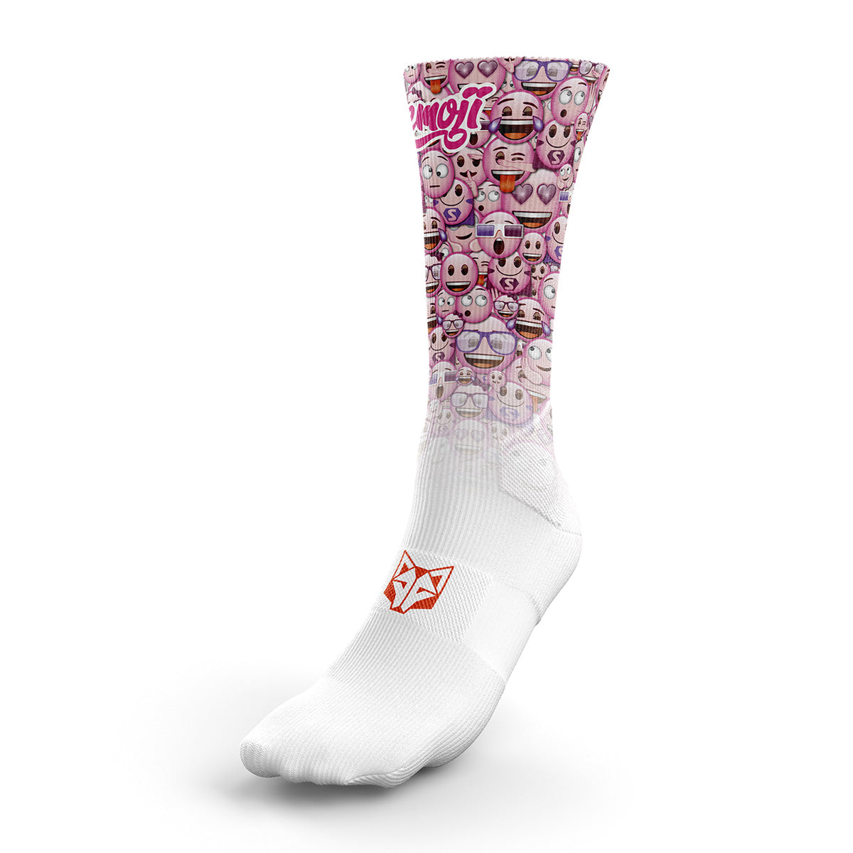 Funny Socks High Cut - Emoji Classic Pink
