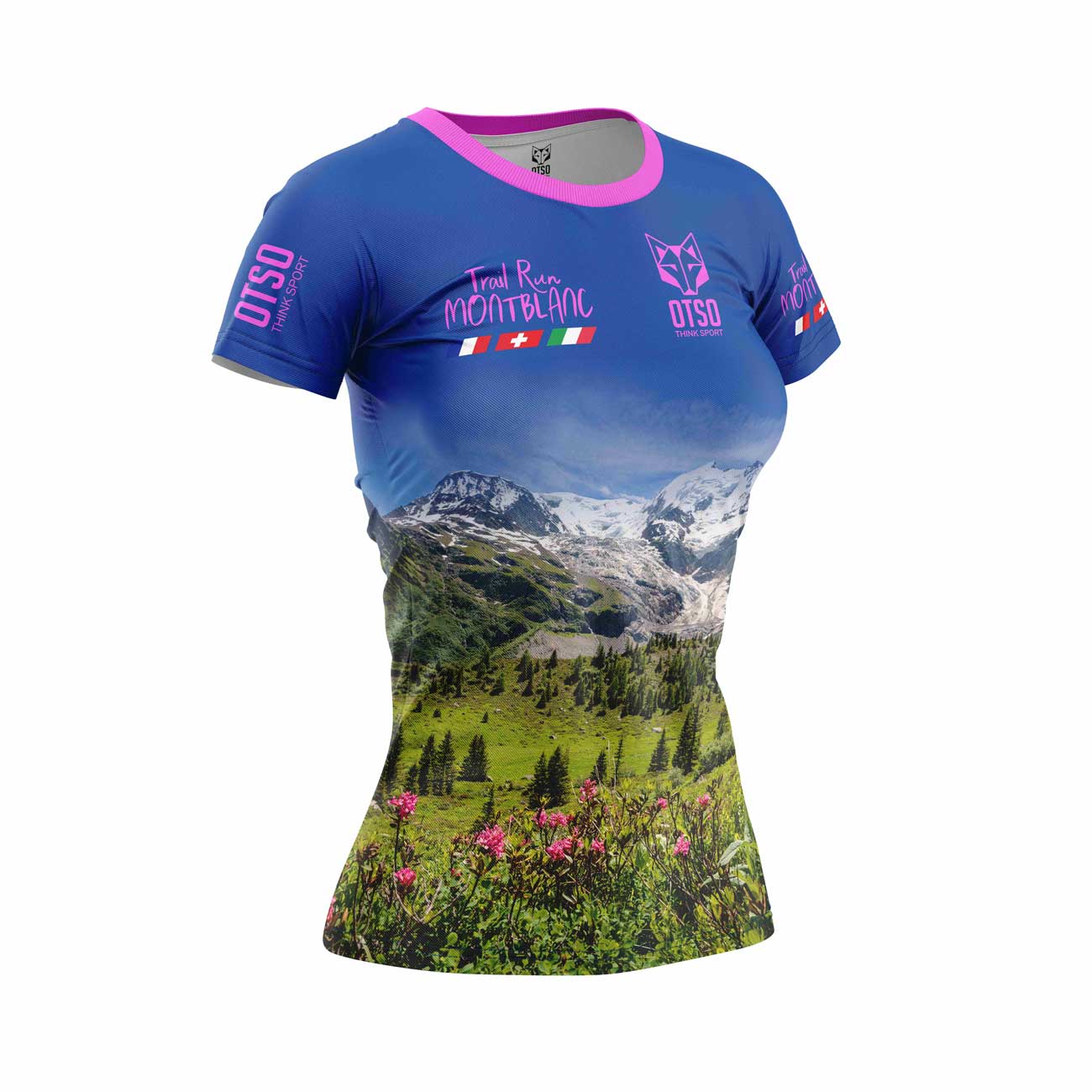Camiseta manga corta mujer - Trail Run Montblanc 2023