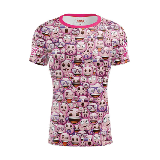 Camiseta manga curta masculina - Emoji Classic Pink