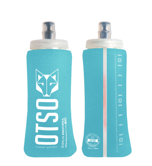 Bouteille souple 500ml Grand Bouchon - Light Blue