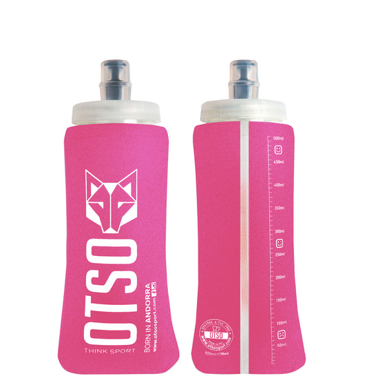 Soft bottle 500ml Big Cap - Fluo Pink