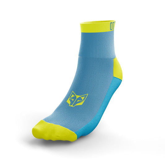 Light Blue & Yellow Low Cut Multisport Socks
