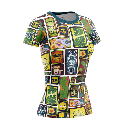T-shirt manches courtes femme - Emoji Portrait