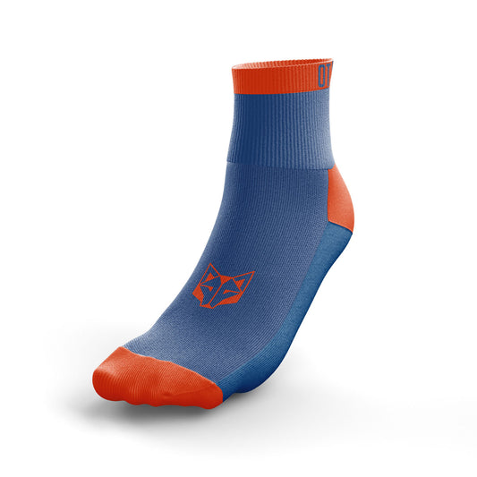 Navy Blue & Orange Low Cut Multisport Socks