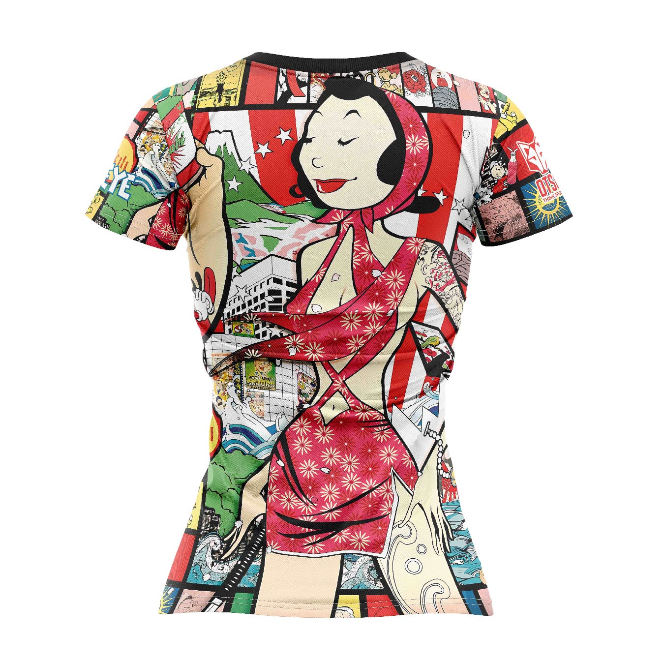 Camiseta feminina de manga curta - Popeye Art Show