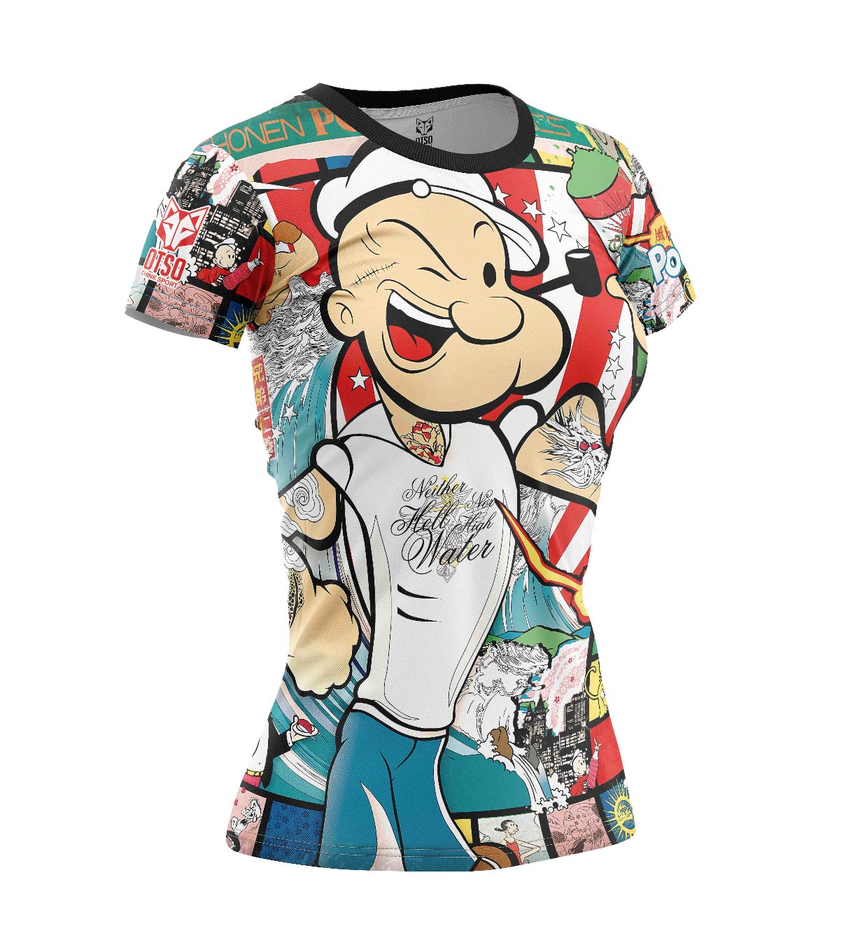 Camiseta feminina de manga curta - Popeye Art Show